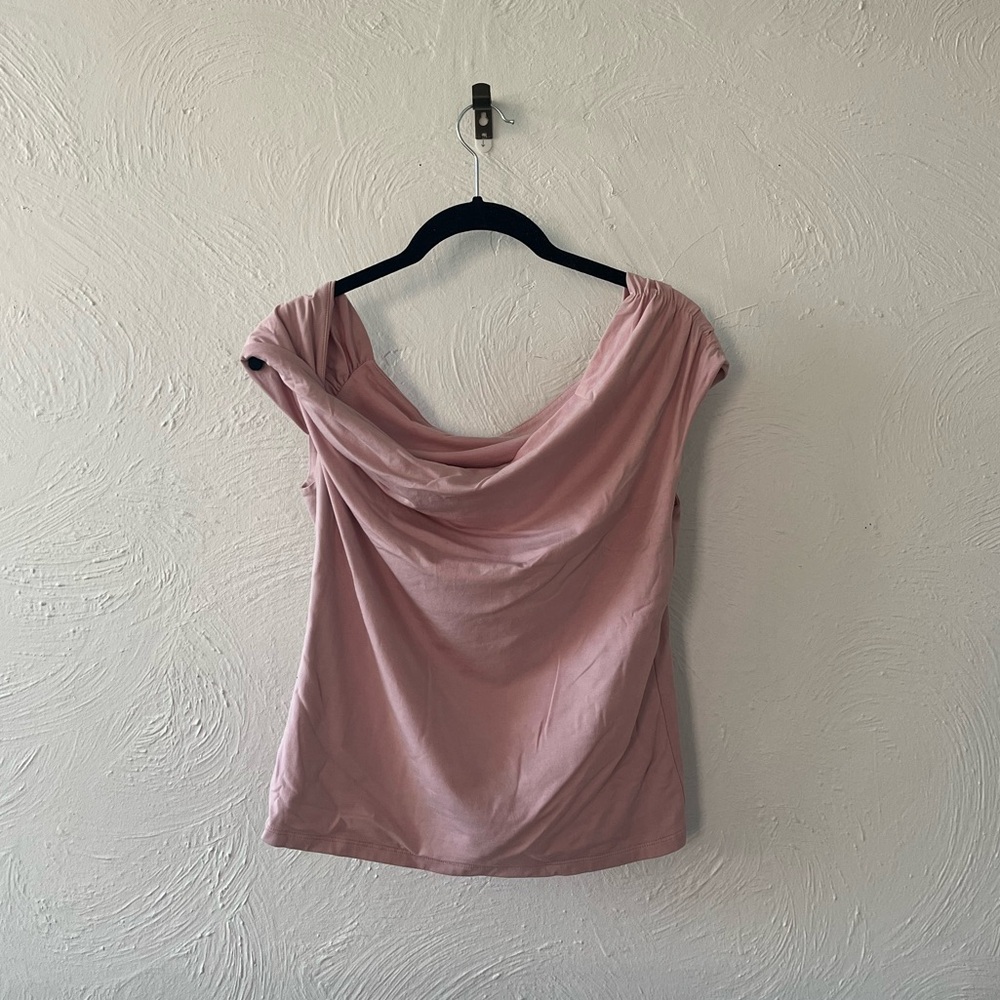 Abercrombie & Fitch Pink Asymmetrical Top